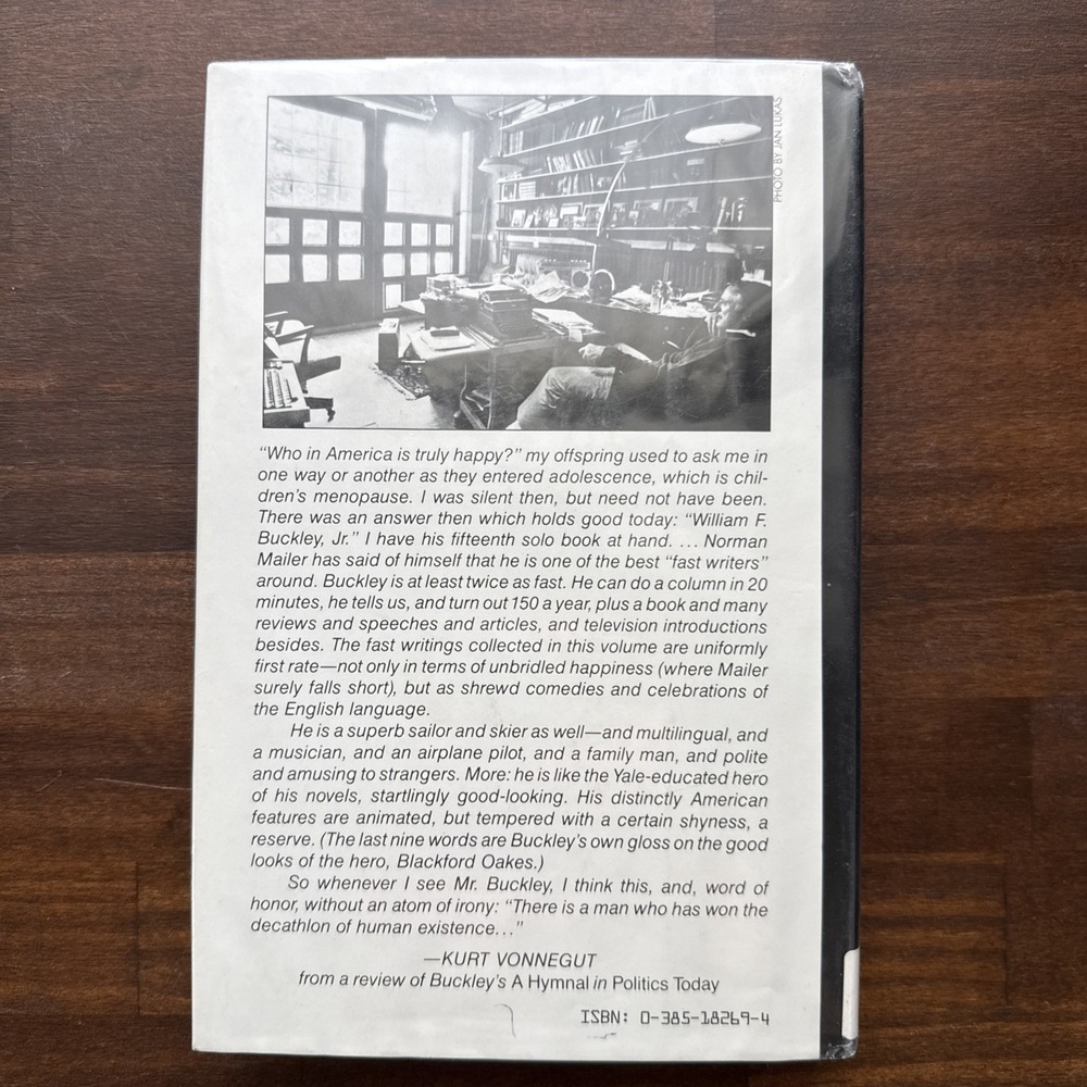 Overdrive - William F. Buckley, Jr. - 1st Edition 1983 Hardcover/DJ Vintage